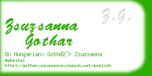 zsuzsanna gothar business card